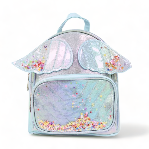 angel backpack with mini wings Angel Wings Iridescent Backpack