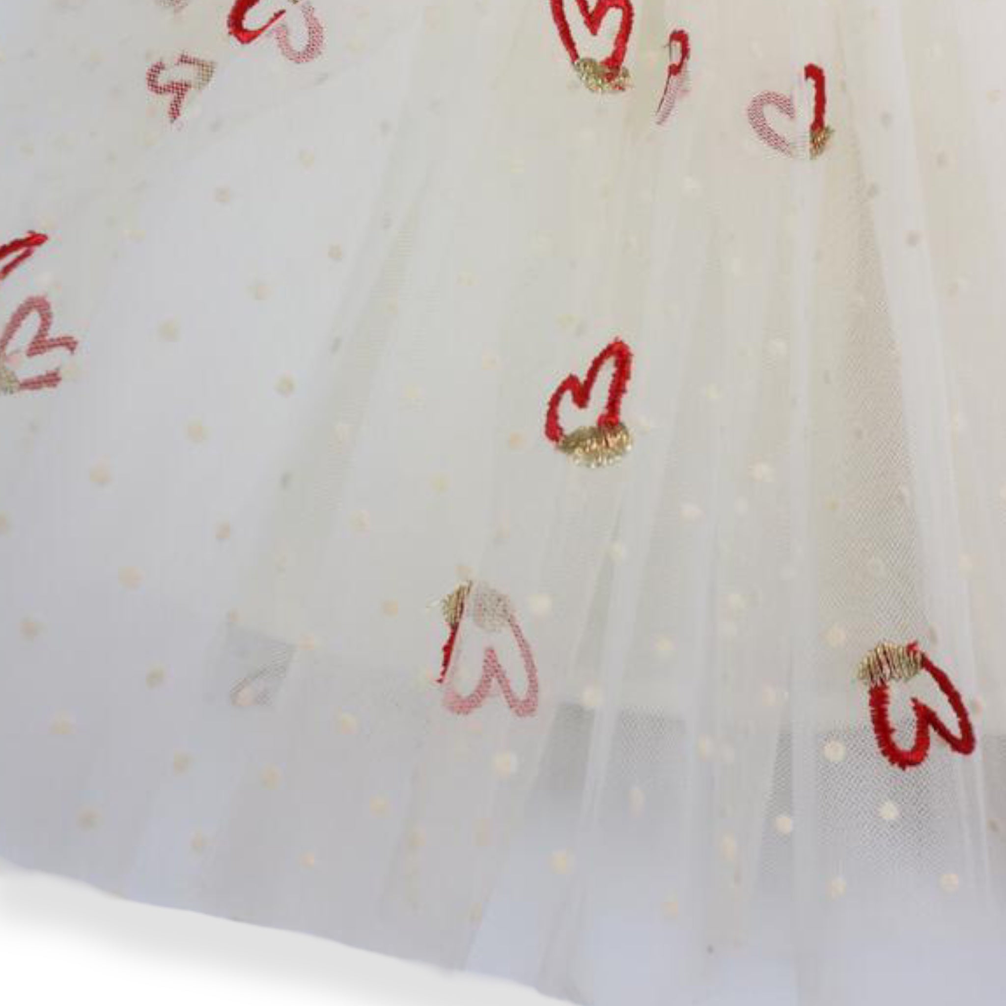 Yellow Hearts Mesh Tutu - doe a dear