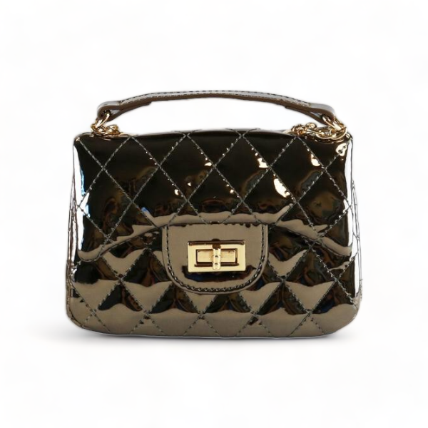 doe a dear - B1220-1 Crossbody Metallic Quilted Purse