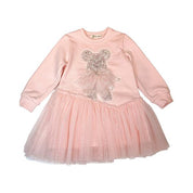 Embellished Teddy Sweater Dress - doe a dear