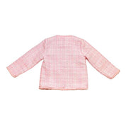 Pink Fur Trim Tweed Jacket - doe a dear
