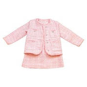 Pink Fur Trim Tweed Jacket - doe a dear