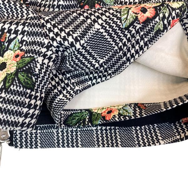 Floral Houndstooth Skort - doe a dear