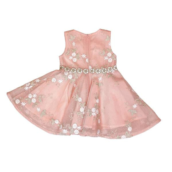 Floral Mesh Flare Dress - doe a dear
