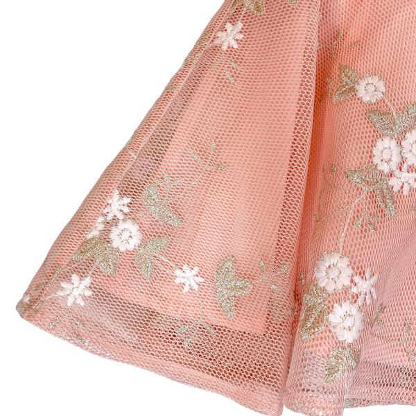 Floral Mesh Flare Dress - doe a dear