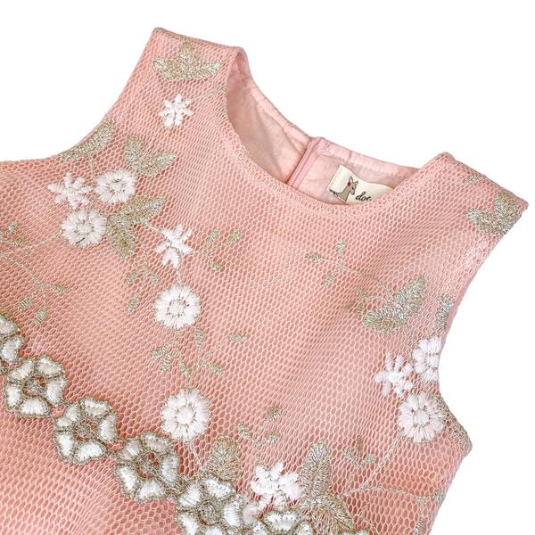Floral Mesh Flare Dress - doe a dear