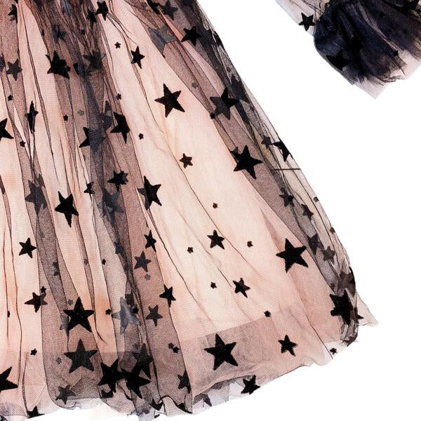 Pink Star Mesh Layered Dress - doe a dear