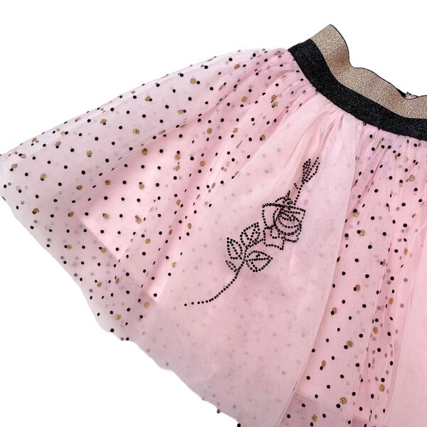 Rose Dot Mesh Tutu Skirt - doe a dear