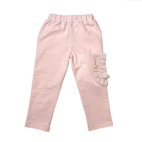 Cotton Lace Trim Single Pocket Joggers - doe a dear