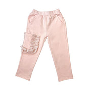 Cotton Lace Trim Single Pocket Joggers - doe a dear