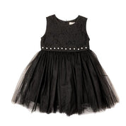 Black Lace Bodice Tulle Dress - doe a dear