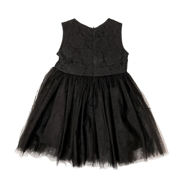 Black Lace Bodice Tulle Dress - doe a dear