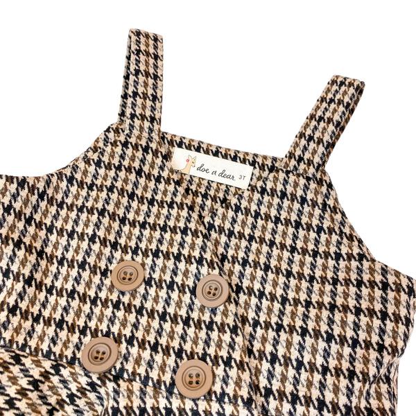 Brown Plaid Vest - doe a dear