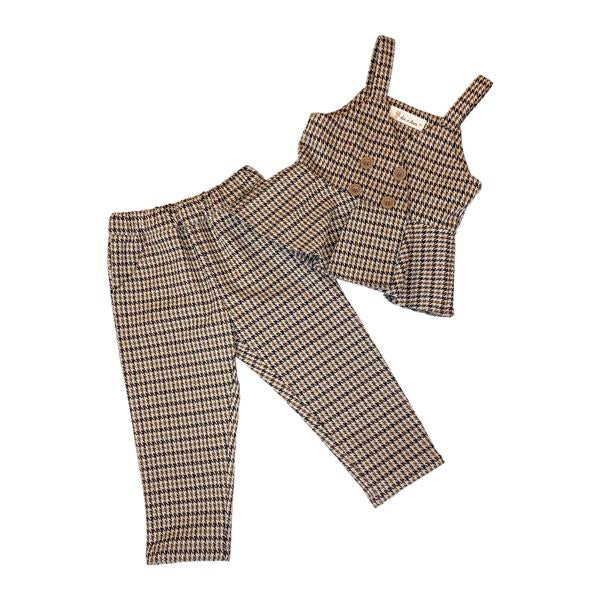 Brown Plaid Vest - doe a dear