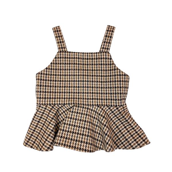 Brown Plaid Vest - doe a dear
