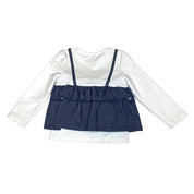 2-In-1 Bowtie Denim Top - doe a dear