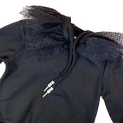 Mesh Collar Sweatshirt - doe a dear