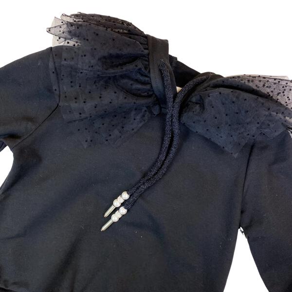 Mesh Collar Sweatshirt - doe a dear