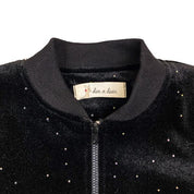 Sparkle Velvet Black Jacket - doe a dear