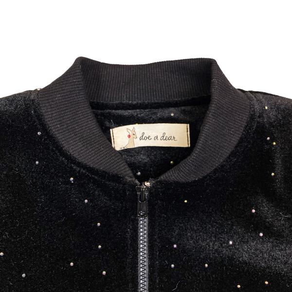 Sparkle Velvet Black Jacket - doe a dear