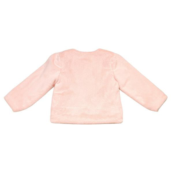 Embellished Trim Pink Fur Jacket - doe a dear