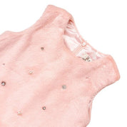 Embellished Pink Fur Dress - doe a dear