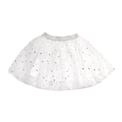Silver Elastic Tutu w/ Stars - doe a dear