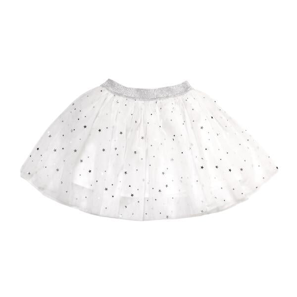 Silver Elastic Tutu w/ Stars - doe a dear