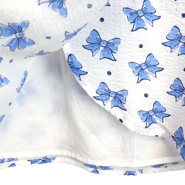 Blue Back Slit Floral Vest - doe a dear