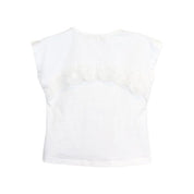 Pink Pearl Embellished Tee w/ Lace Back - doe a dear