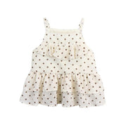 Ruffle Trim Floral Beige Vest - doe a dear