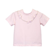 Pink 3D Angel Wings Trim Tee - doe a dear