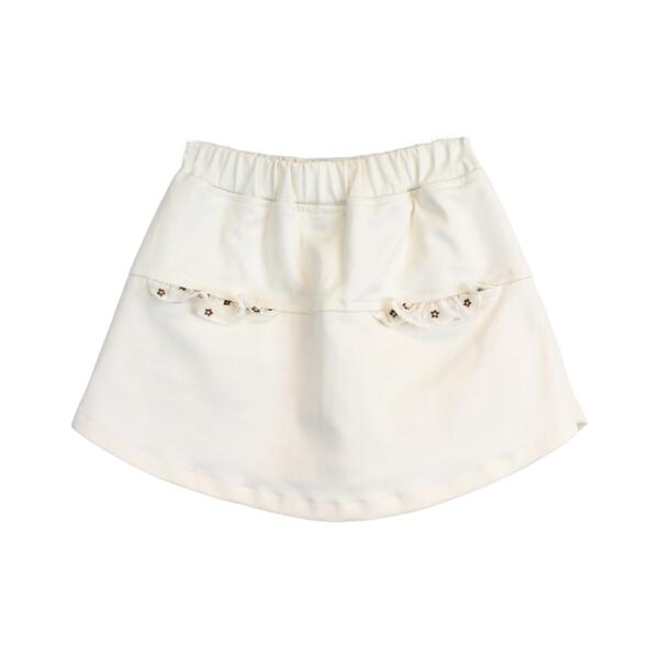 Beige Canvas Shorts w/ Front Wrap - doe a dear