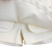 Beige Canvas Shorts w/ Front Wrap - doe a dear