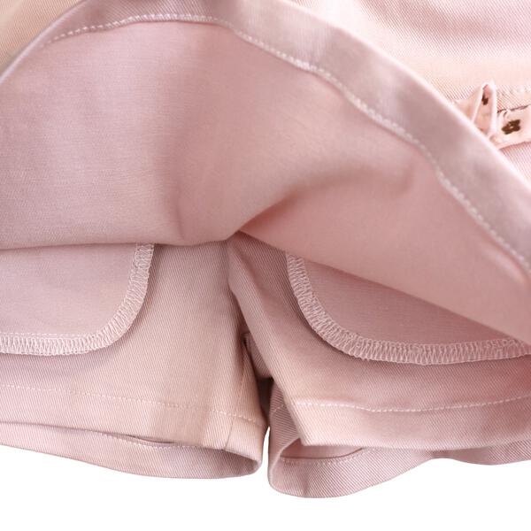 Pink Canvas Shorts w/ Front Wrap - doe a dear