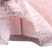 Pink Floral Embroidery Bib Dress - doe a dear