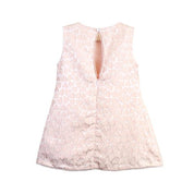 Pink Heart Brocade Dress w/ Brooch - doe a dear
