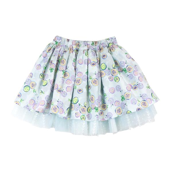 Green Reversible Fruit Pattern/ Mesh Tutu - doe a dear