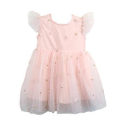 Pink Hearts Embroidery Dress - doe a dear