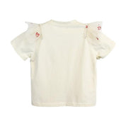 Yellow Hearts Mesh Trim Tee - doe a dear