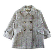 Herringbone Wooly Coat - Grey - doe a dear