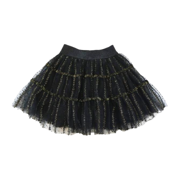 Dot Mesh Skirt - Black – doe a dear