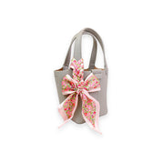 Grey Satchel Bag w/Scarf - doe a dear