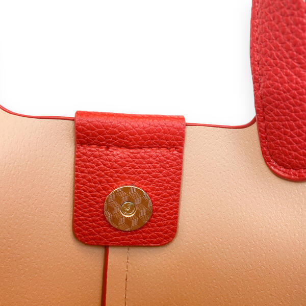Red Satchel Bag w/ Scarf - doe a dear