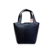 Black Satchel Bag w/ Scarf - doe a dear