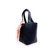 Black Satchel Bag w/ Scarf - doe a dear
