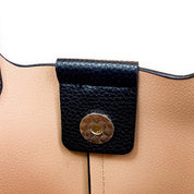 Black Satchel Bag w/ Scarf - doe a dear