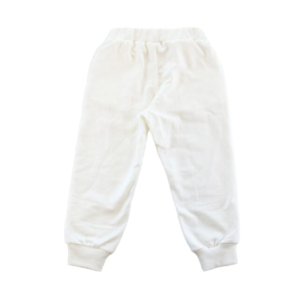 Sequin Unicorn Patch Pants - White - doe a dear