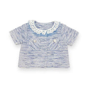 Short Slv Tweed Jacket - blue - doe a dear