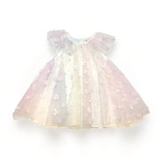 Moon & Star Embellished Mesh Dress - White - doe a dear